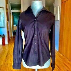 Brooks Bros. Fitted black button down size 4